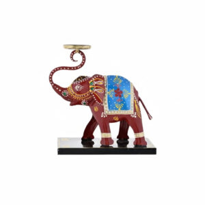 Figura elefante con colores portavelas