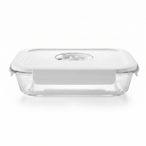 Tupper de Vidrio Rectangular con Tapa Hermética 1480 ml