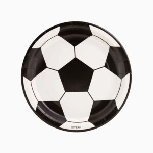 PLATO LLANO BALÓN DE FÚTBOL 23CM 6UD