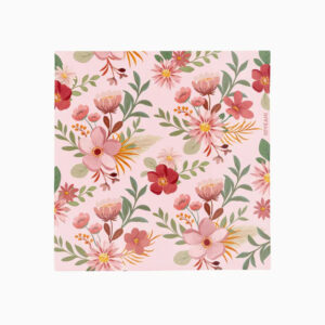 SERVILLETA FLORAL ROSA 30 UD