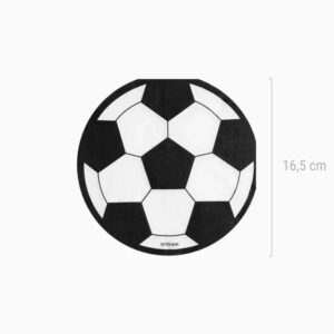 SERVILLETAS FORMA BALÓN 20 UD
